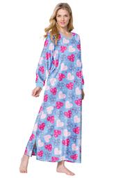 Dreams & Co. Women's Plus Size Cotton Flannel Lounger  Nightgown