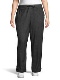 Just My Size Women's Plus Size French Terry Jogger Sweatpants with Lace-Up Legs