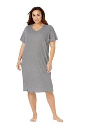 Dreams & Co. Women's Plus Size Ribbed Sleepshirt