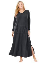 Dreams & Co. Women's Plus Size Long Sherpa Lounger  Nightgown