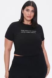 Plus Size Well Behaved Women Tee