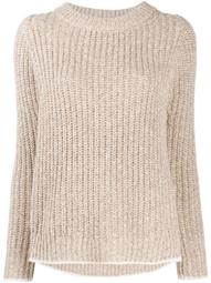 chunky-knit jumper