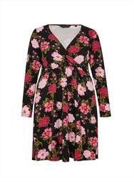**DP Curve Multicolour Floral Print Wrap Dress