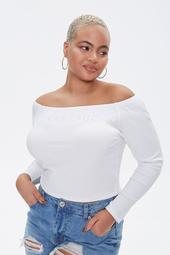 Plus Size Ribbed Tres Chic Top