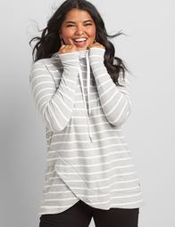 LIVI Striped French Terry Hoodie