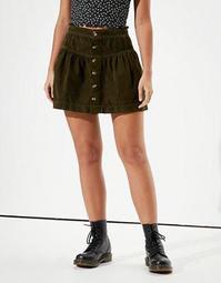 AE Super High-Waisted Corduroy Tiered Skirt