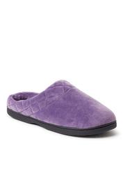 Darcy Microfiber Velour Clog with Quilted Cuff