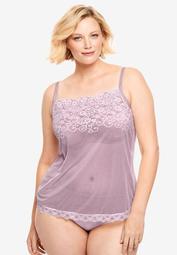 Sheer Lace Trim Camisole
