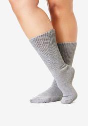 2-Pack Open Weave Extra Wide Socks