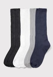 6-Pack Rib Knit Socks