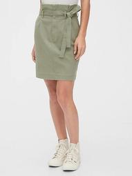 Paperbag Mini Skirt in TENCEL™ 