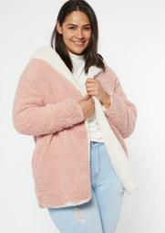 Plus Pink Reversible Sherpa Jacket