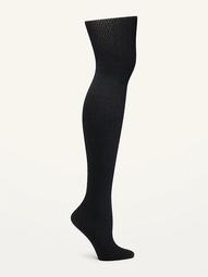 Patterned Control-Top Nylon Tights for Women