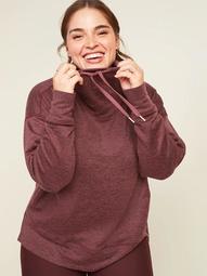 Sweater-Knit Jersey Plus-Size Tunic Top
