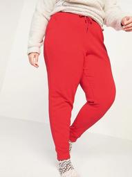 Mid-Rise French Terry Plus-Size Tapered Jogger Sweatpants