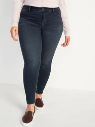 High-Waisted Secret-Slim Pockets Rockstar Built-In Warm Super Skinny Plus-Size Jeans