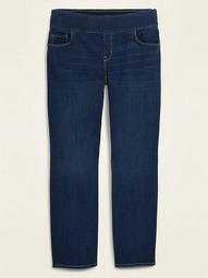 High-Waisted Pull-On Plus-Size Kicker Boot-Cut Jeans
