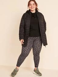 Go-H20 Water-Resistant Long Plus-Size Puffer Jacket