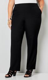 Luxe Cool Hand Slimming Pull-On Pant with Tummy Control in Black - tall