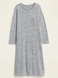 Sweater-Knit Plus-Size T-Shirt Shift Dress