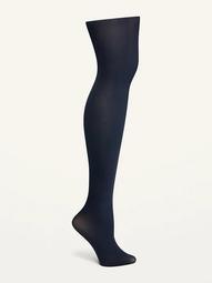 Control-Top Solid-Color Nylon Tights for Women