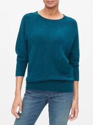 Elbow-Sleeve Crewneck Sweater 