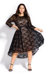 Lace Lover Dress - Black