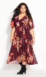 Desert Orchid Maxi Dress - plum