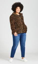 Leopard Faux Fur Jacket - leopard