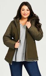 Skechers® Quilted Jacket - olive