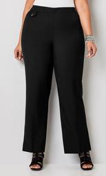Luxe Cool Hand Curvy Pull-on Pant Black - average