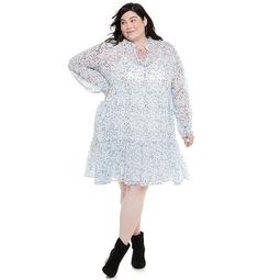 Plus Size EVRI™ Tiered Chiffon Dress