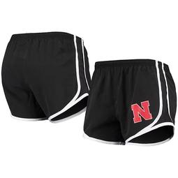Women's Black/White Nebraska Huskers Elite Shorts