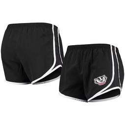 Women's Black/White Wisconsin Badgers Elite Shorts
