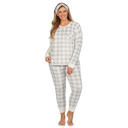 Plus Size Cuddl Duds® Velour Pajama Top, Pajama Pants & Headband Set