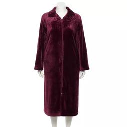 Plus Size Croft & Barrow® Plush Zip Robe