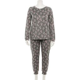 Juniors' Plus Size SO® Cozy Pajama Top & Pajama Pants Sleep Set