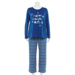 Plus Jammies For Your Families® Hanukkah Graphic Top & Pants Pajama Set