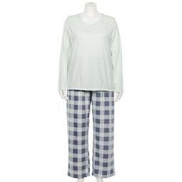 Plus Size Sonoma Goods For Life® Long Sleeve Pajama Top & Pajama Pants Set