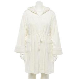 Plus Size Sonoma Goods For Life® Zip-Front Plush Short Robe