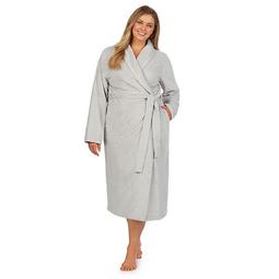 Plus Size Stan Herman Plush Wrap Robe