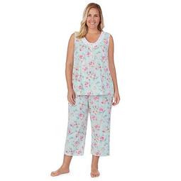 Plus Size Aria Pajama Tank & Pajama Capri Set