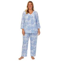 Plus Size Aria Pajama Top & Pajama Pants Set