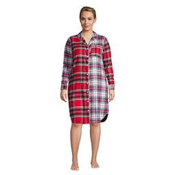 Plus Size Lands' End Flannel Sleepshirt