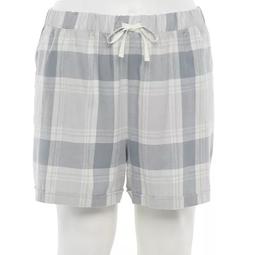 Plus Size Sonoma Goods For Life® Flannel Pajama Shorts