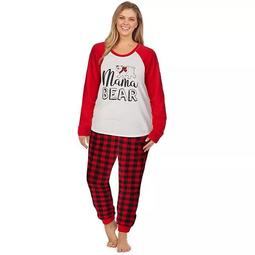 Plus Size Jammies For Your Families® Cool Bear Pajama Shirt & Pajama Pants Set by Cuddl Duds