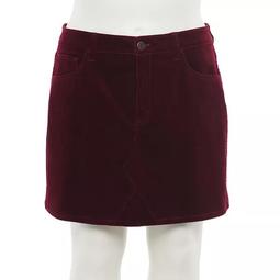 Juniors' Plus Size SO® Corduroy Mini Skirt