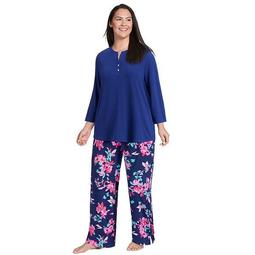 Plus Size Jockey® Pajama Top & Printed Pajama Pants Set