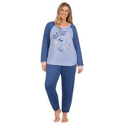 Plus Size Disney Lilo & Stitch "Far Out" Pajama Top & Pajama Pants Set