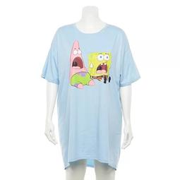 Plus Size Spongebob Short Sleeve Sleepshirt